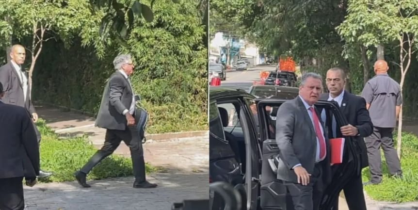 Alexandre Padilha e Rui Costa visitam Lula em São Paulo