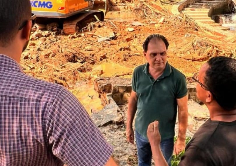 Chico Guarnieri visita as cidades Rio Branco e Salto do Céu, destruídas pelas chuvas