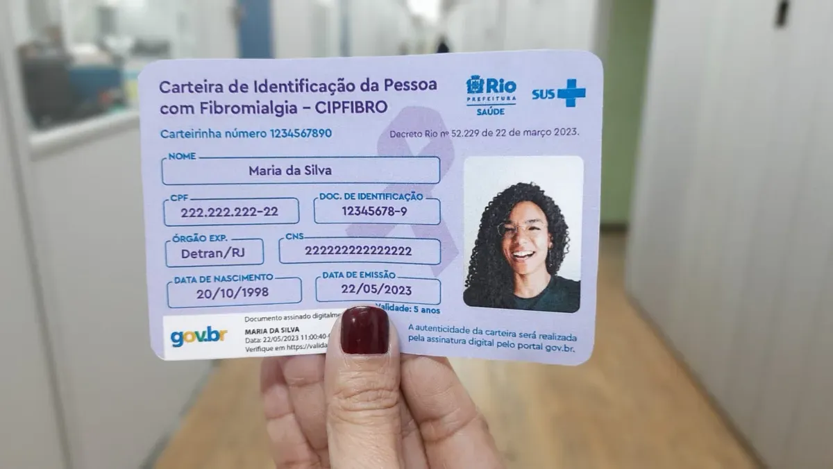 Secretaria da Saúde disponibiliza carteira a pacientes portadores de fibromialgia
