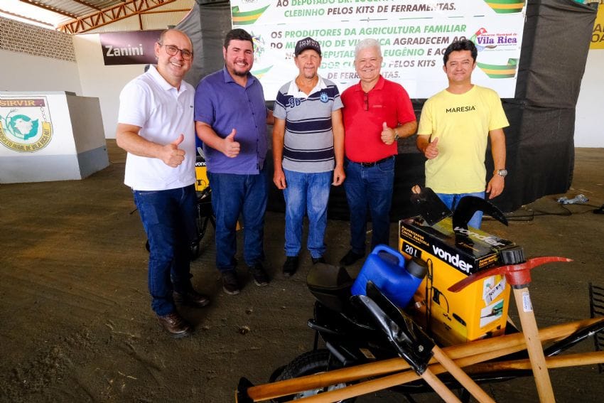 Vila Rica recebe R$ 107 mil em implementos para fortalecer a Agricultura Familiar após indicação de Juca do Guaraná
