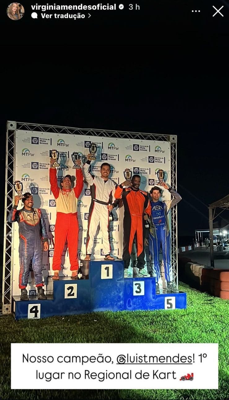 Parque Novo Mato Grosso: Kartódromo de R$ 56 milhões vira diversão de bilionários, e filho do governador conquista 1º lugar no Campeonato Regional