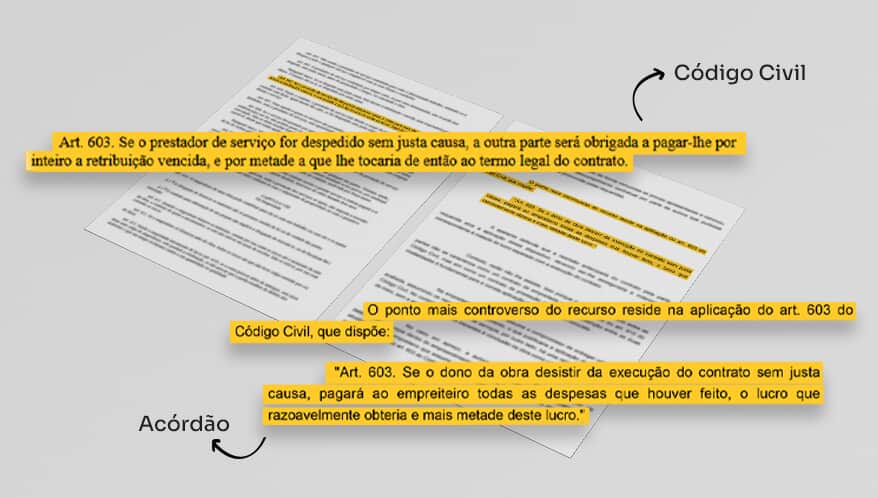 Acórdão do TJ/MT cita dispositivo do Código Civil que não existe