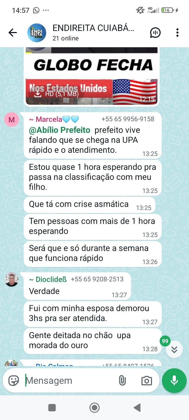 Criador some do próprio grupo de “zap”— Abílio abre, fala, apanha e desaparece