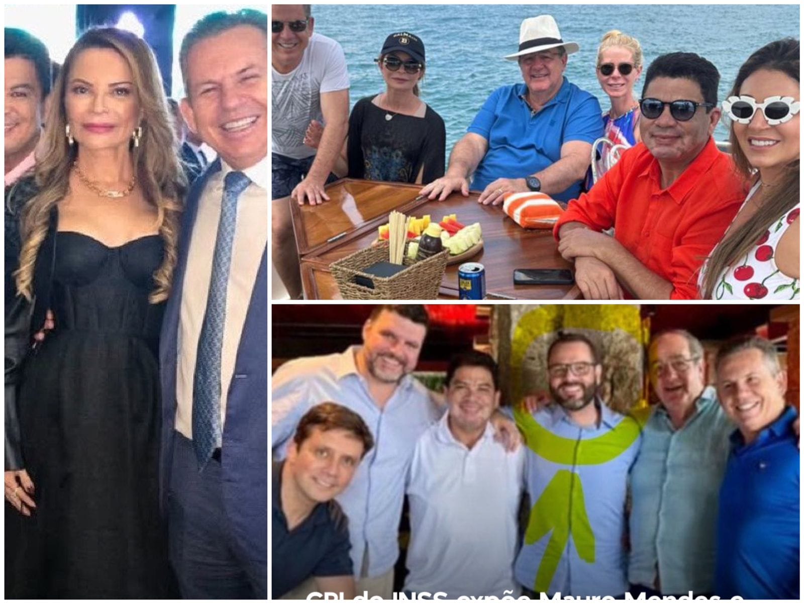 Foto bomba: Mauro Mendes e Cidinho em resort de luxo com presidente da União Química e alvo nº1 da PF no esquema bilionário contra aposentados