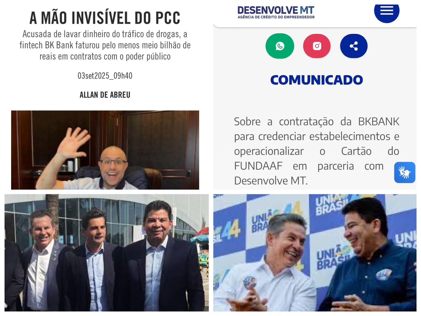 Escândalo Explosivo: BK Bank, o “banco paralelo” do PCC, movimentou bilhões e mantém contrato com o governo Mauro Mendes