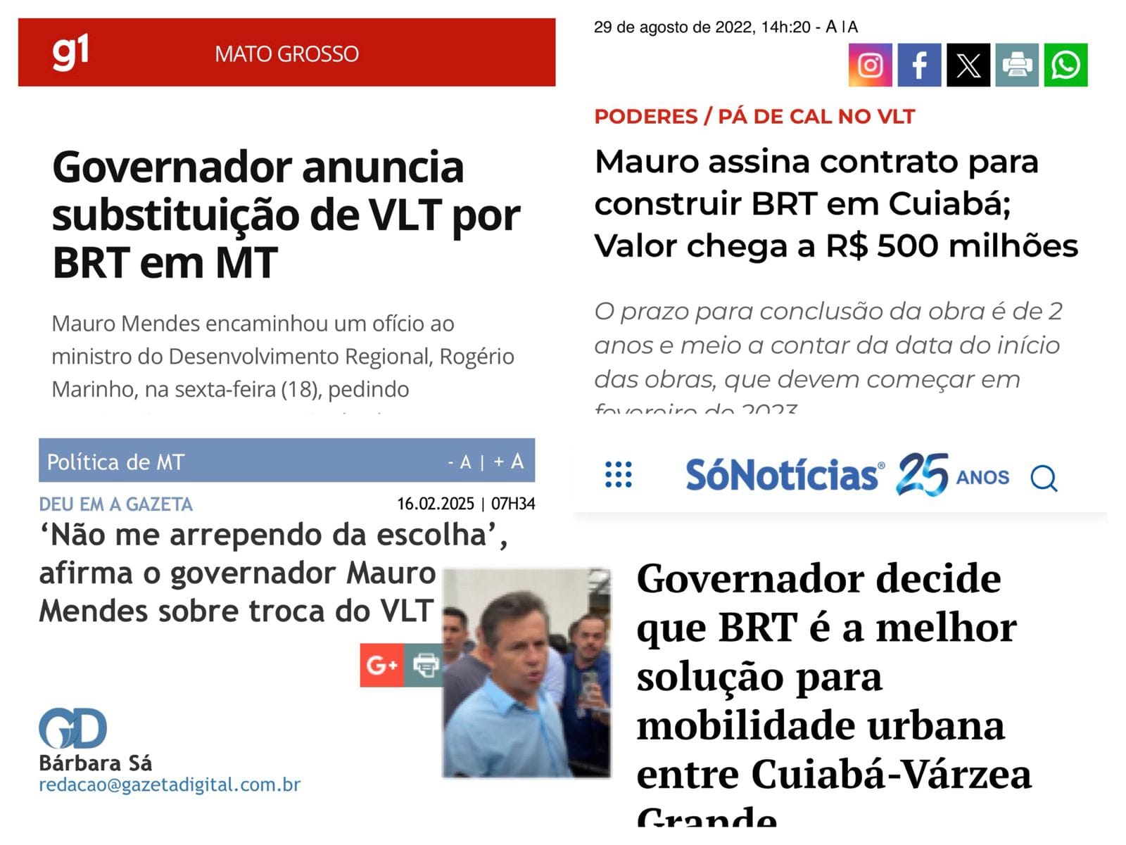 Mauro Mendes volta a defender o “Parque dos Bilionários” — o mesmo governador que disse que BRT era melhor que VLT e vendeu os vagões de Cuiabá e Várzea Grande para a Bahia