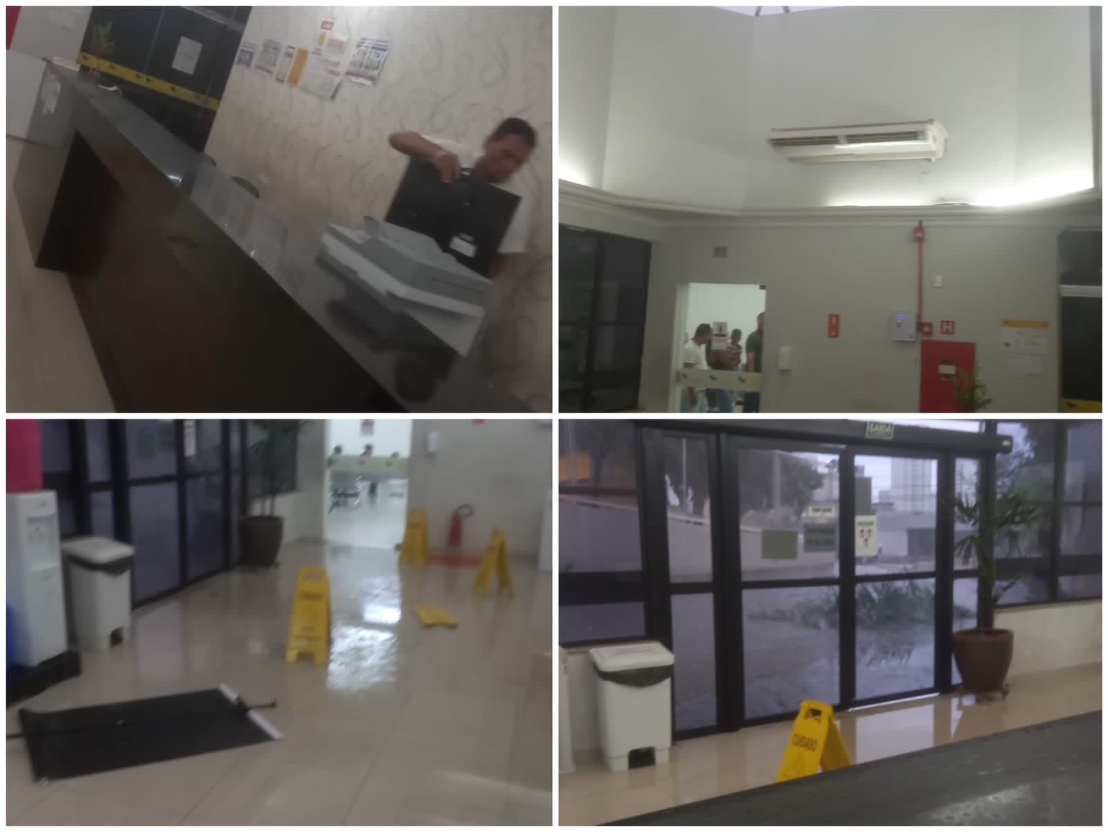 Hospital São Benedito alagado: descaso da gestão Abílio exposto pela primeira chuva forte