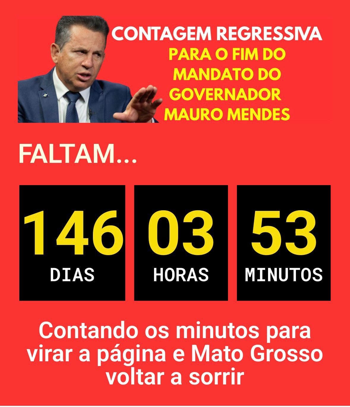 🌟 Faltam 146 dias: Mato Grosso começa a respirar com a reta final do governo Mauro Mendes e esperança de novos tempos 🌟