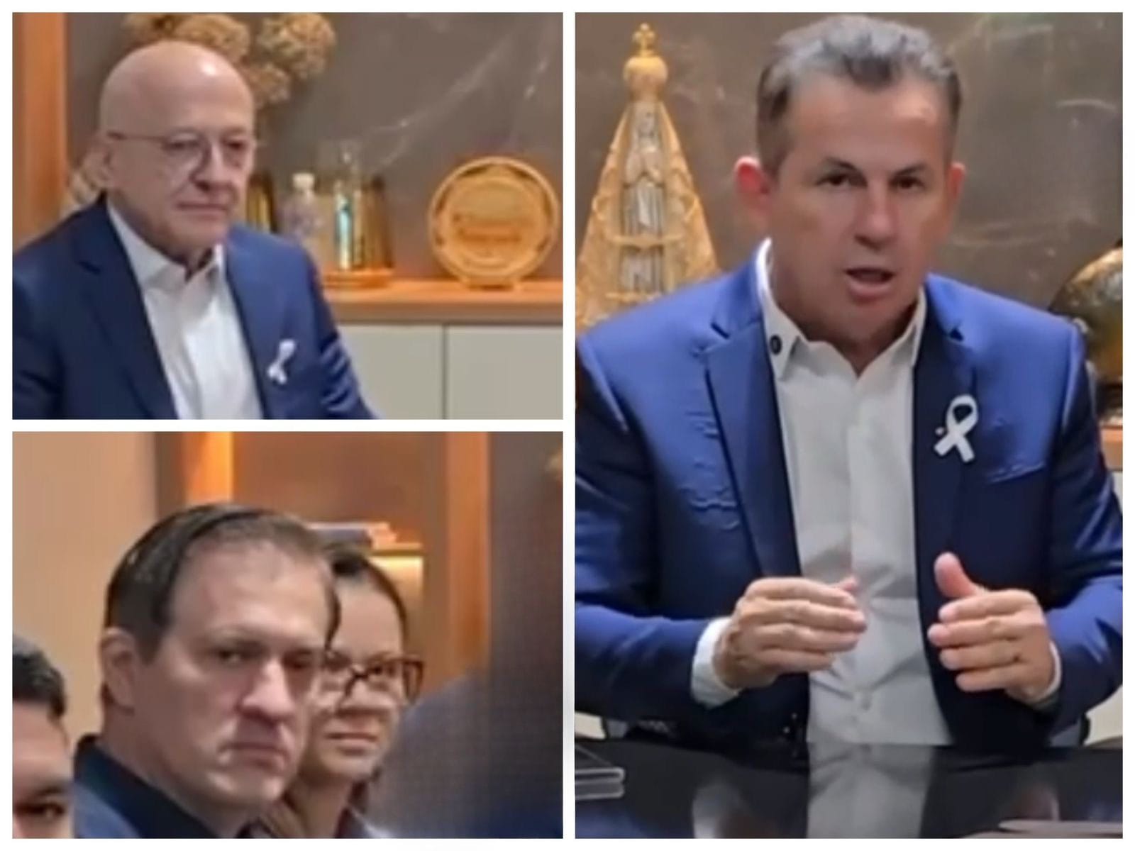 🚨Mauro Mendes cria gabinete de enfrentamento à violência doméstica ao lado de Pivetta e Roveri