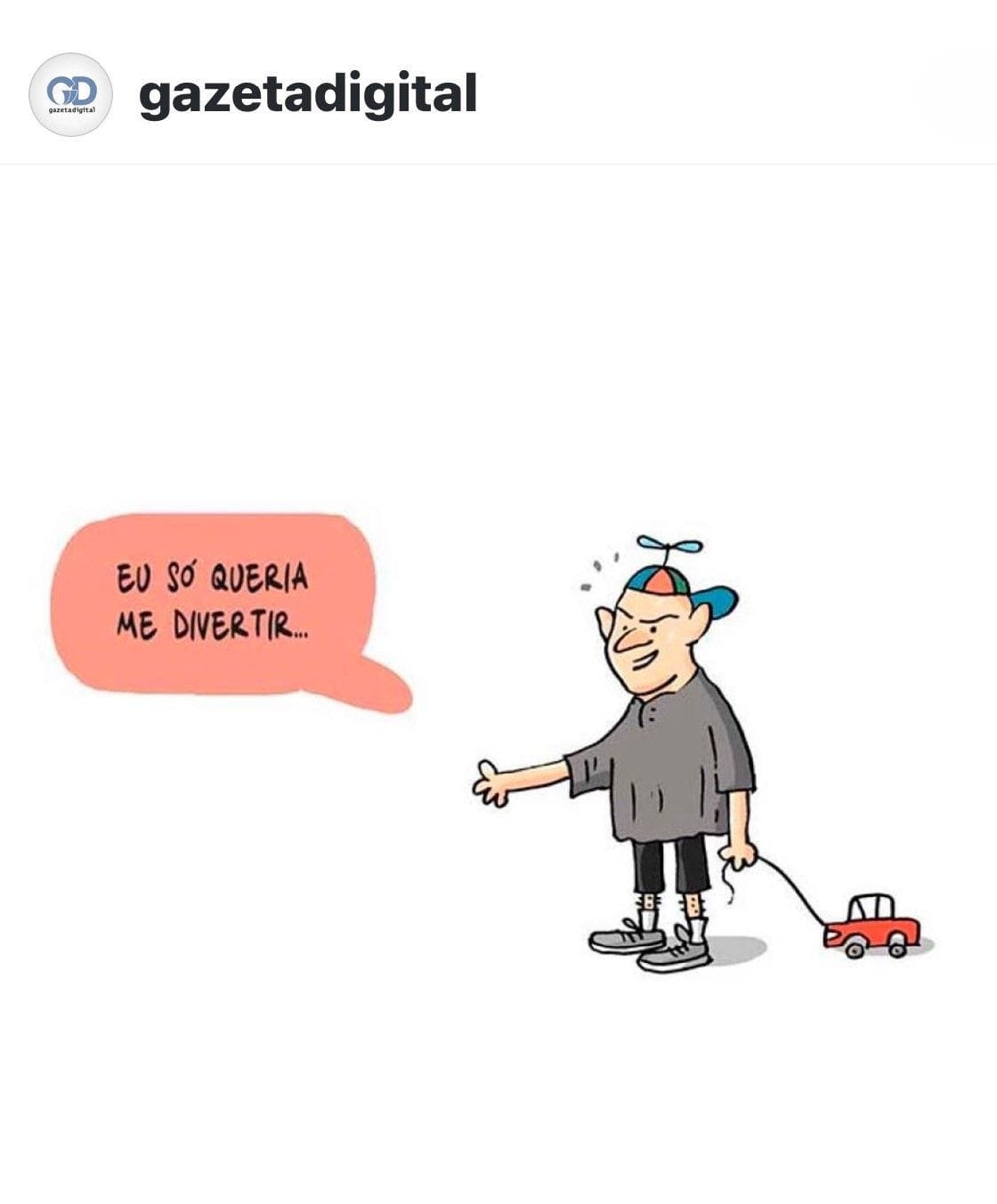 Prefeito TikTok de Cuiabá vira caricatura do próprio desgoverno: charge expõe imaturidade, despreparo e a infantilização do poder