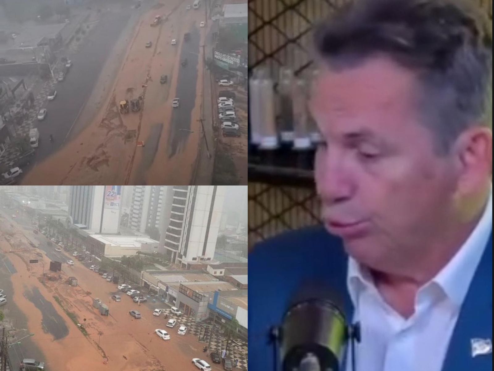 Chuva expõe desastre do BRT e revela obra mal feita em Cuiabá