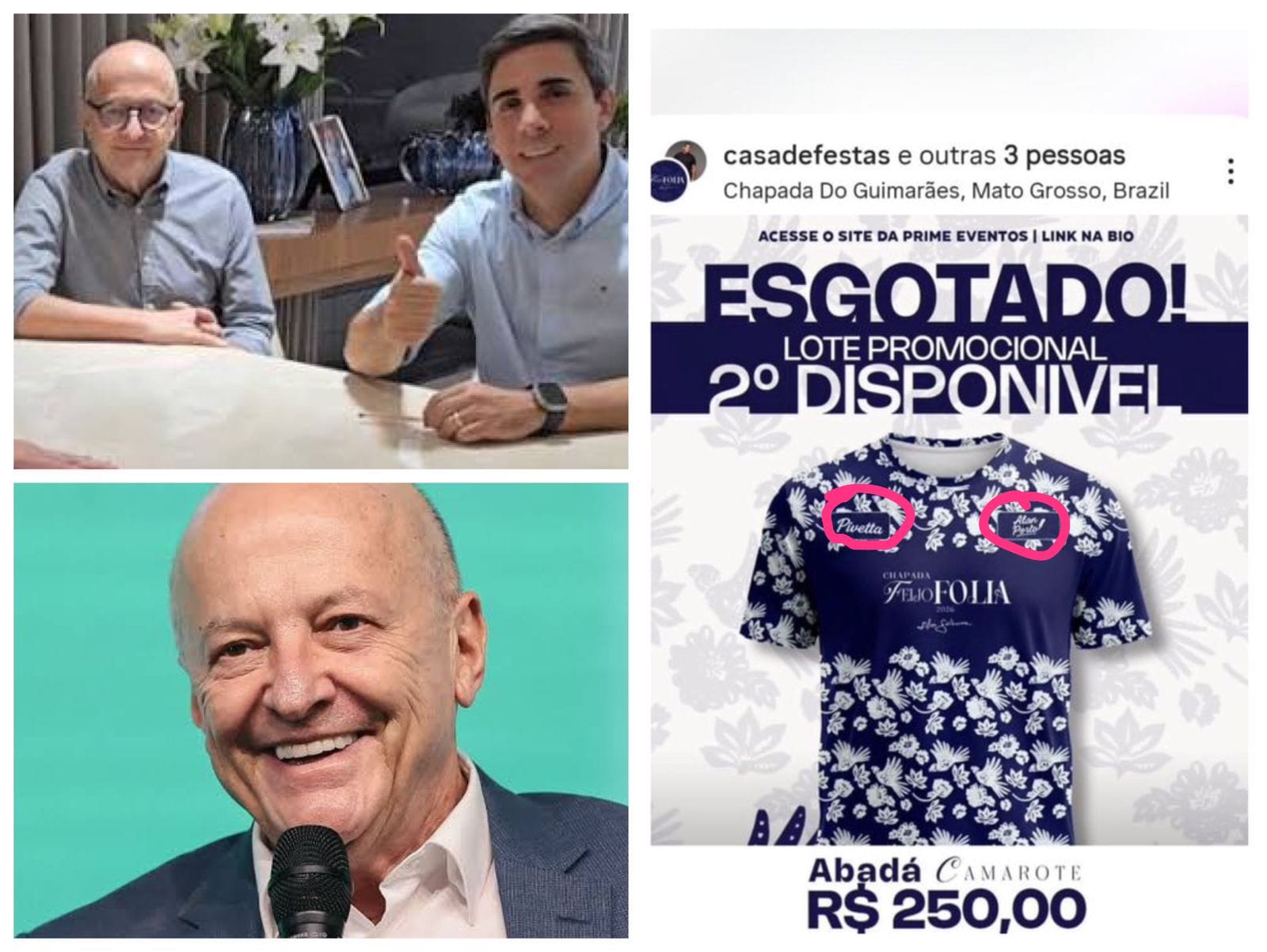 Camisa de evento na Chapada estampa nomes de agentes públicos pré-candidatos e levanta questionamento sobre promoção eleitoral antecipada