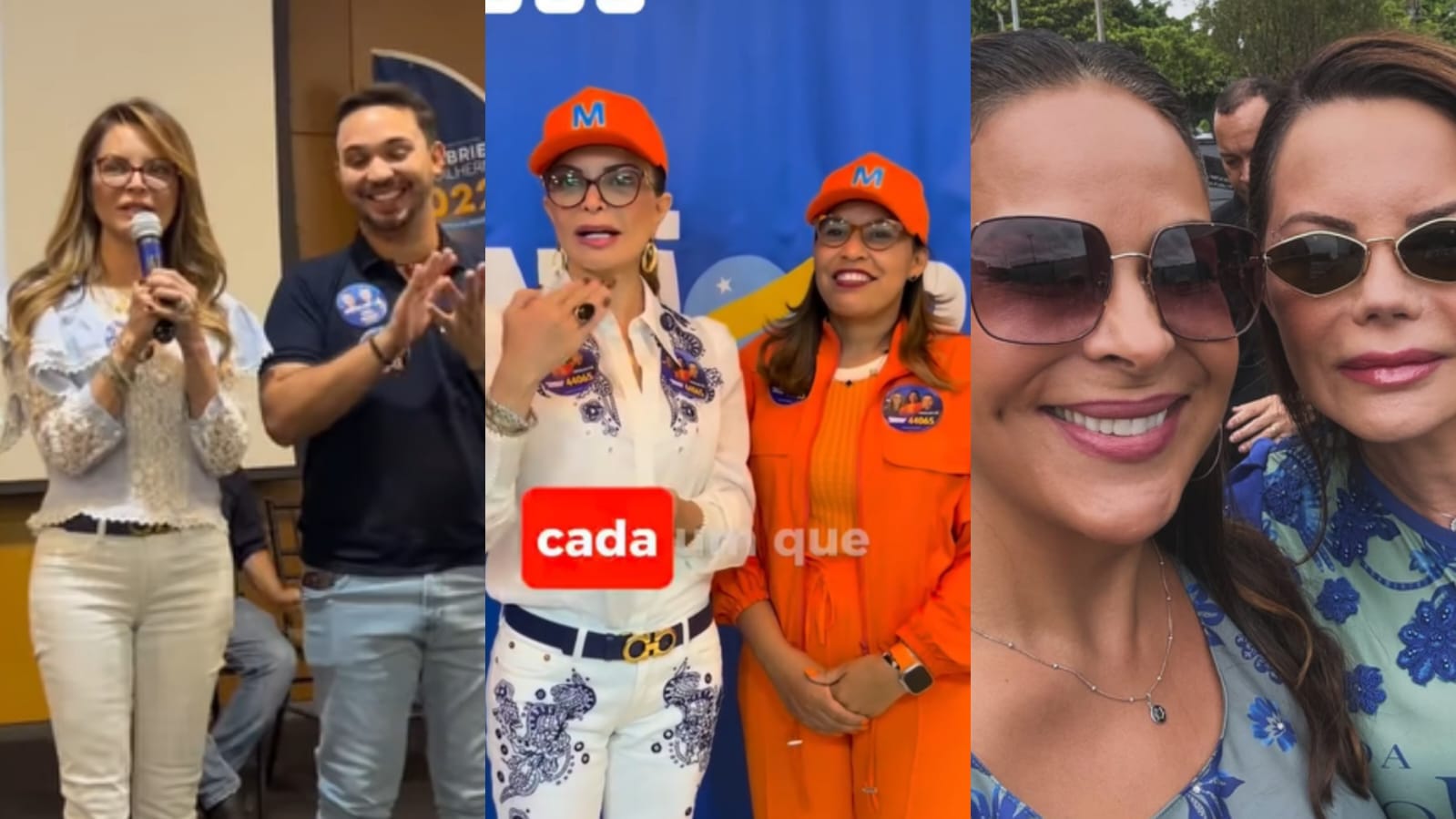 Comissionados do governo Mauro Mendes saem em defesa da primeira-dama Virgínia Mendes na postagem do Blog do Popó no Instagram