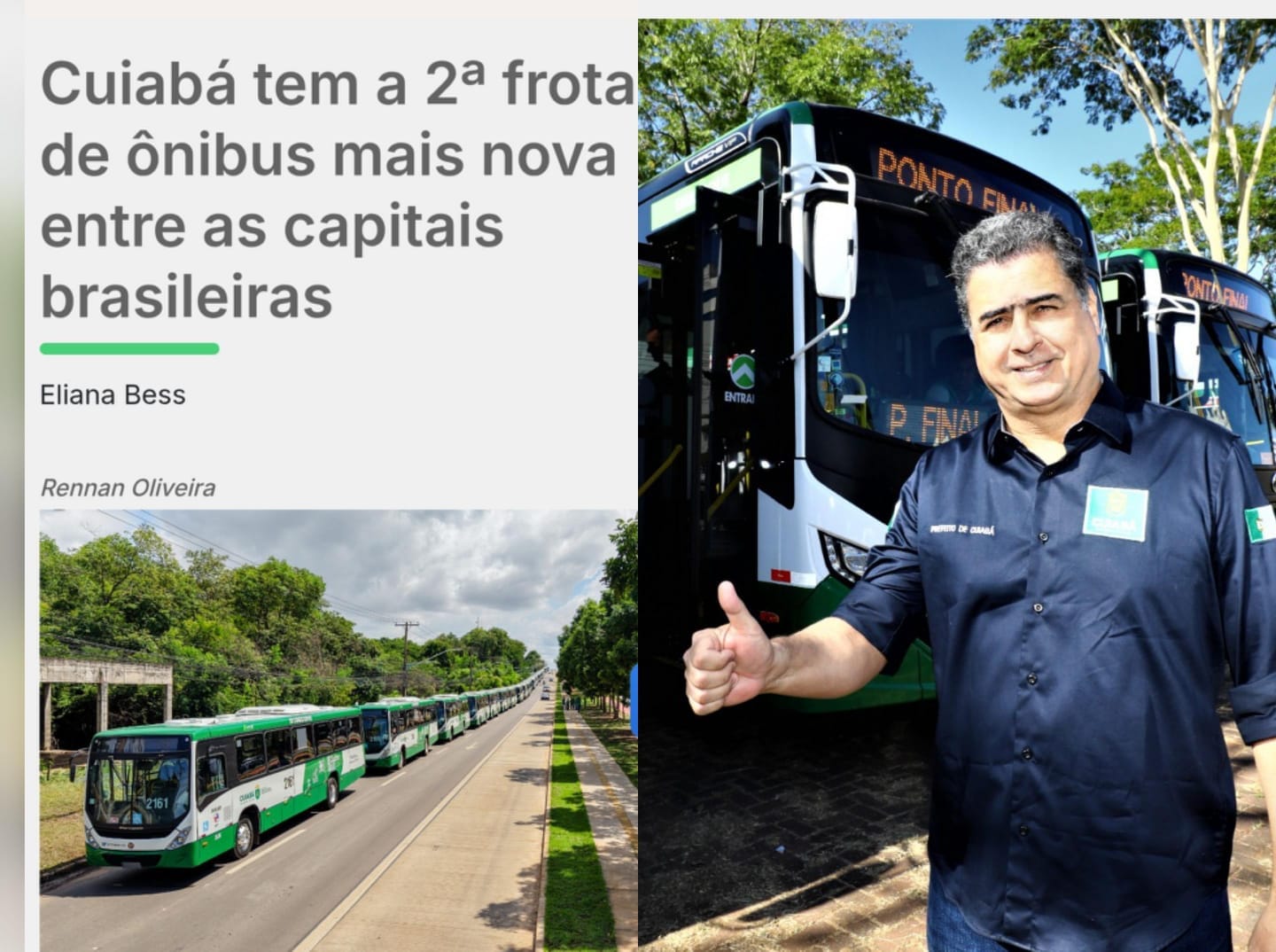 HERANÇA SELETIVA Abilio faz propaganda de ônibus novos, mas frota moderna começou com Emanuel Pinheiro
