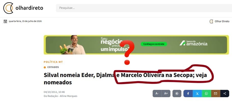 MEMÓRIA SELETIVA Pivetta tenta colar Lúdio em Silval, mas Padeiro também fez parte do governo Silval