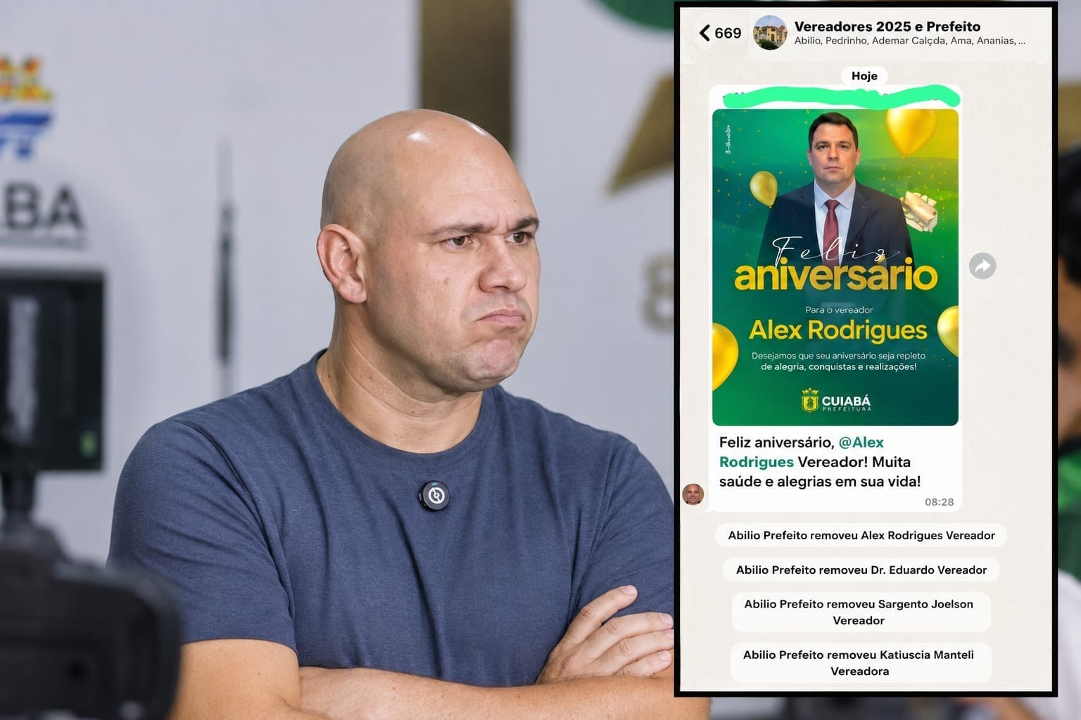 MIMADO E BIRRENTO Abilio exclui vereadores de grupo após ser contrariado na Câmara