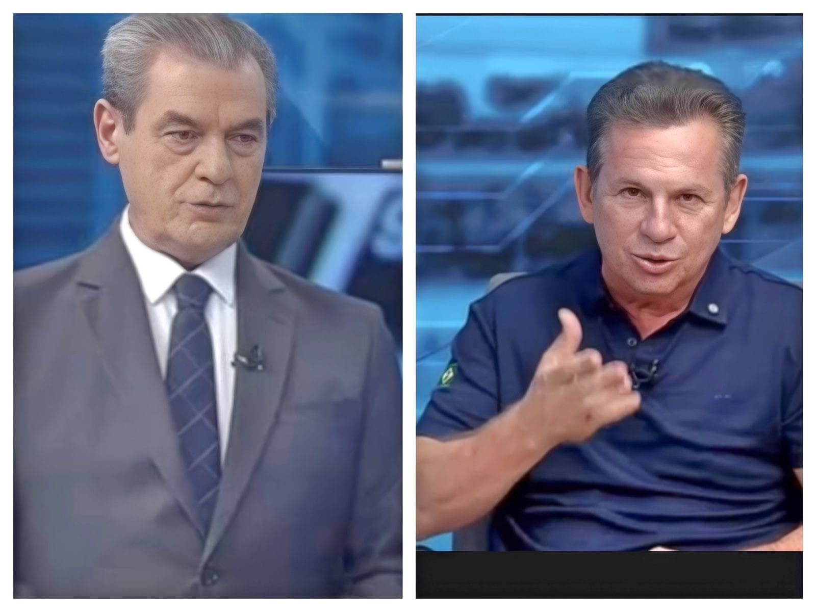 Clima tenso: Mauro Mendes perde a linha, bate boca com jornalista e tenta controlar entrevista ao vivo
