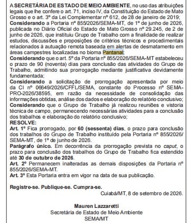 Sema adia conclusão de regras para autuações por desmatamento no Pantanal
