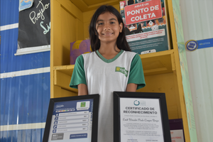 Escolas da rede pública municipal de Cuiabá recebem selo por boas práticas na destinação correta dos resíduos