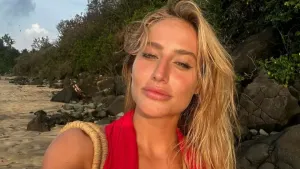 Bruna Griphao exibe cliques de viagem em Noronha e mostra shape chapado: ‘Dump ‘