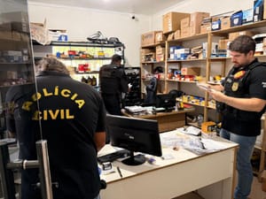 Polícia Civil cumpre mandados em investigação de comércio de peças de veículos sem chassi em Colíder
