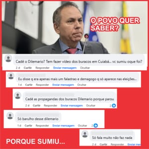 “Cadê Dilemário? Vereador some após caos nas ruas de Cuiabá”
