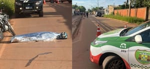 Motociclista passa mal, cai de moto e morre em rua de VG