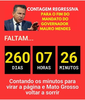 Faltam 260 dias para o fim do governo Mauro Mendes — a era da ostentação e dos bilionários está com os dias contados