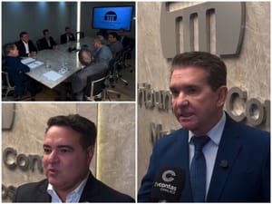 Presidente Sérgio Ricardo recebe vice do TCU e consolida protagonismo nacional do TCE-MT