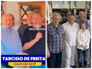 Tarcísio pousa em Cuiabá cercado por elite do agronegócio e vai se firmando como aposta da direita sem Bolsonaro