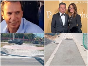 Exclusivo: Calçada esfarelando em obra da mega empreiteira Guaxe expõe elo em consórcio com Virgínia Mendes