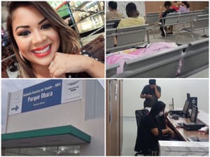 Pacientes de risco ficam deitados em bancos enquanto funcionários mexem no celular; hospitais com infiltração, aparelhos enferrujados e até insetos nas enfermarias — influencer Giselly Fortes escancara o caos da saúde em Cuiabá