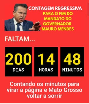 “200 dias para virar a página e abrir um novo capítulo para o povo mato-grossense.”