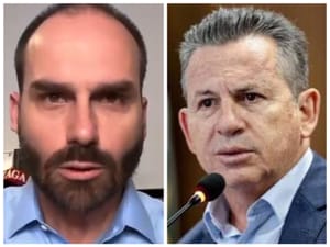 Eduardo Bolsonaro chama governador Mauro Mendes de “frouxo, covarde e bosta” em vídeo explosivo na internet