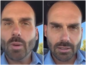 Eduardo Bolsonaro volta ao ataque e chama Mauro Mendes de “homem de geleia”; deputado já havia chamado o governador de “bosta, covarde e frouxo”