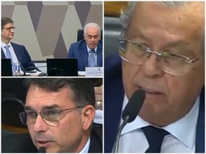 Jayme Campos repreende Flávio Bolsonaro e acusa colega de agir de forma “leviana” durante sabatina de Paulo Gonet
