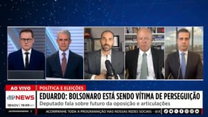 Eduardo Bolsonaro descarta apoio da família Bolsonaro à candidatura de Mauro Mendes ao Senado em MT, ao vivo na Jovem Pan