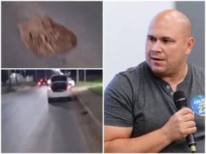 Buracos tomam Cuiabá, cidadão perde pneu no Pedra 90 e gestão Abílio Brunini afunda no descaso