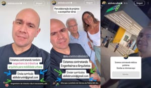 PREFEITURA PRIVADA - Abilio pede para encaminhar currículos via rede social e com seu e-mail