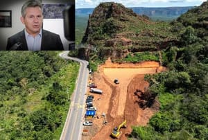 Portão do Inferno vira símbolo do caos: Mauro Mendes transformou obra inacabada em um inferno sem solução
