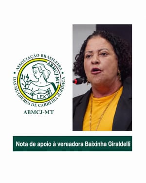 ABMCJ/MT repudia conduta de Abílio Brunini contra vereadora: "Falta de decoro"