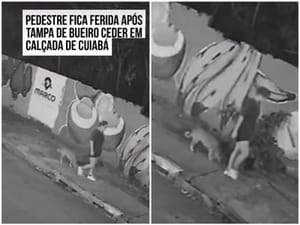 Perigo invisível: Falta de manutenção em Cuiabá faz jovem despencar em bueiro no Quilombo