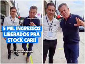Pré-candidato ao Senado, Mauro usa Stock Car como vitrine política com estrutura do Governo